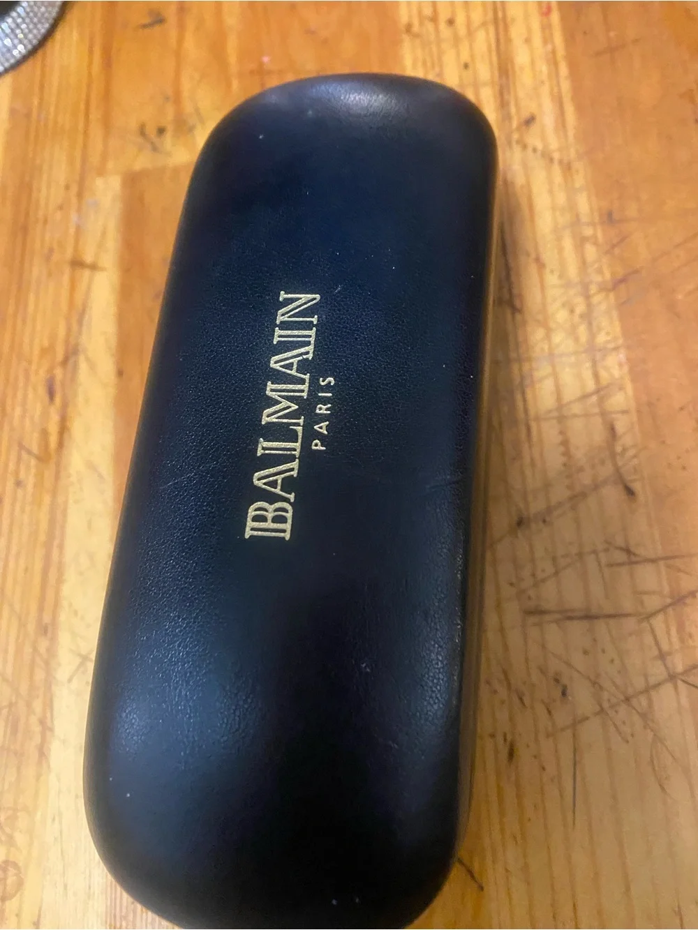 Balmain Black Sunglasses Case with Gold sunglass vintage no Logo on glasses